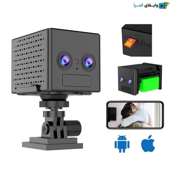 دوربین مکعبی دو لنزه سیمکارتی