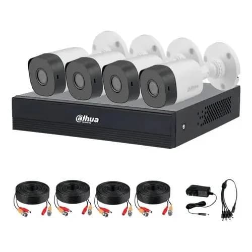 کیت دوربین مداربسته داهوا کوپر 4 کانال 720p مدل KITXVR1B04-I1MP-2.8