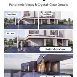 [PoE+ 2.4/5G Wi-Fi 6] Cruiser Pano Z 4-Lens  5MP（12× Zoom）+ 2×4MP - تصویر 3