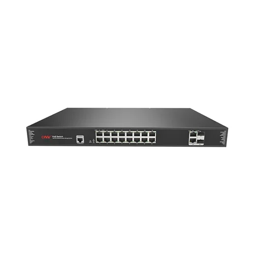 سوئیچ شبکه ۱۶ پورت PoE مدیریتی ONV مدل 31016PFM