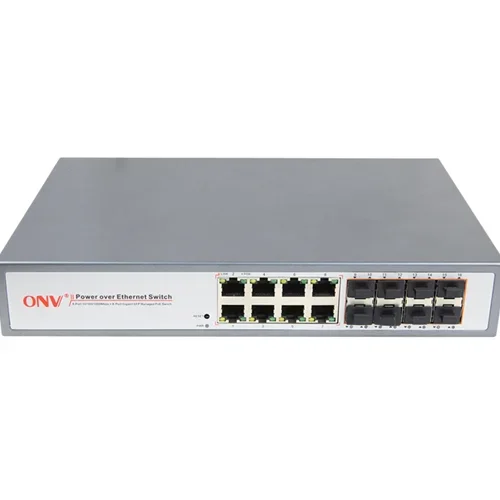 سوئیچ شبکه ۸ پورت گیگابیت PoE مدیریتی لایه ۲ ONV مدل 33168PFM